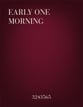 Early One Morning SATB choral sheet music cover